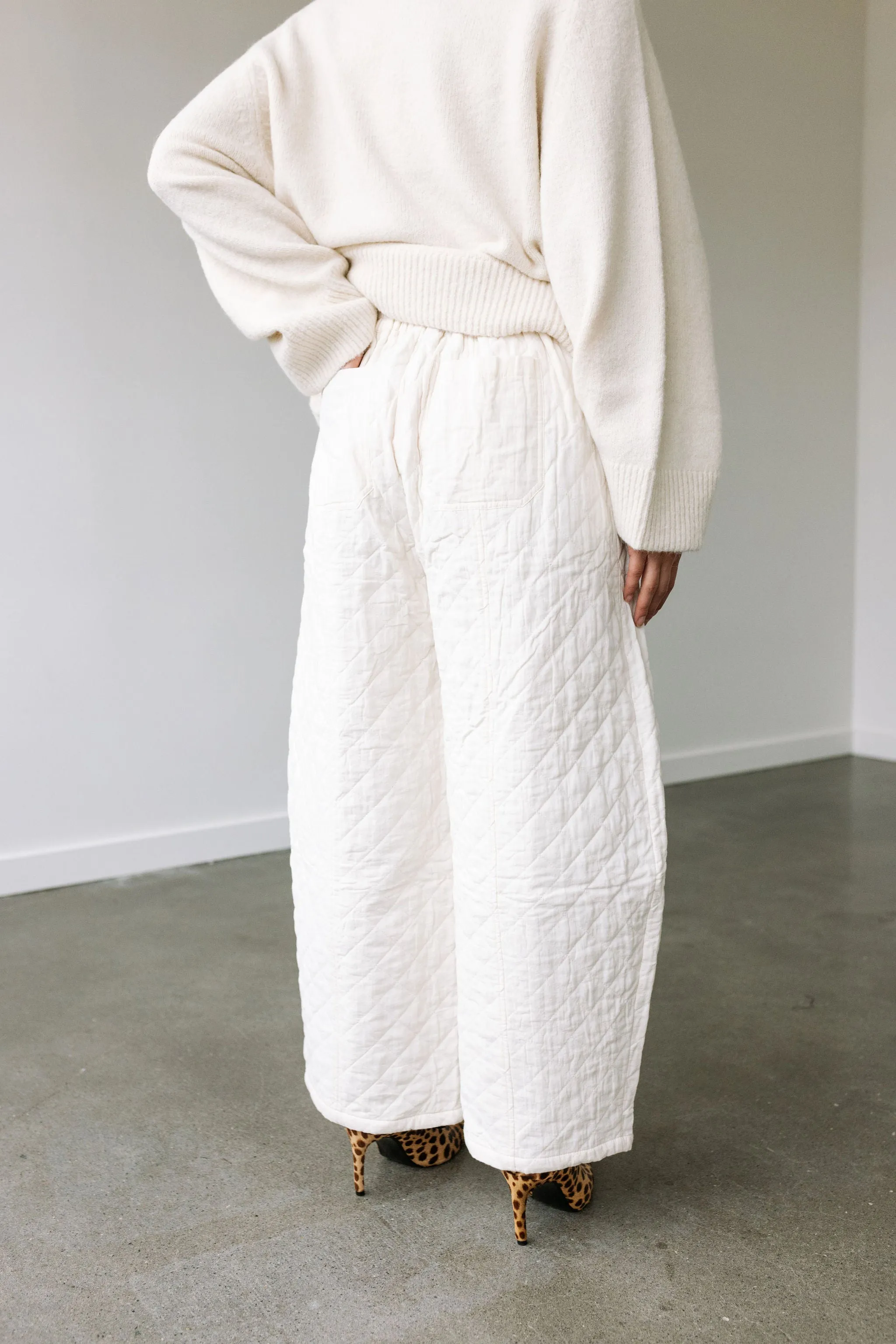 Alpaca and Wool Blend Sweater (Ecru)