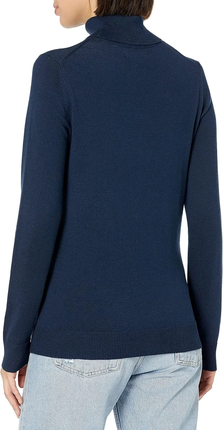 Amazon Essentials Women's Classic-Fit Lightweight Long-Sleeve Turtleneck Sweater (Available in Plus Size)
