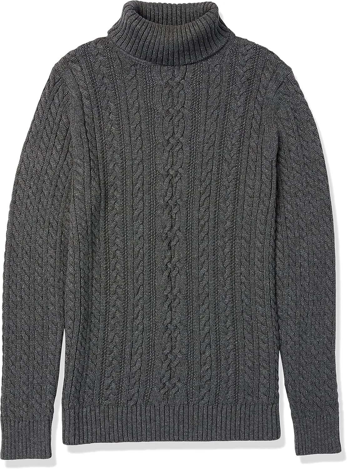 Amazon Essentials Women's Fisherman Cable Turtleneck Sweater (Available in Plus Size)