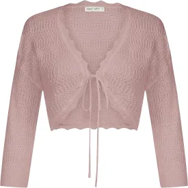 GRACE KARIN Women's 3/4 Sleeve Bolero Shrug Lightweight Open Front Cropped Cardigan Knit Shrugs for Dresses