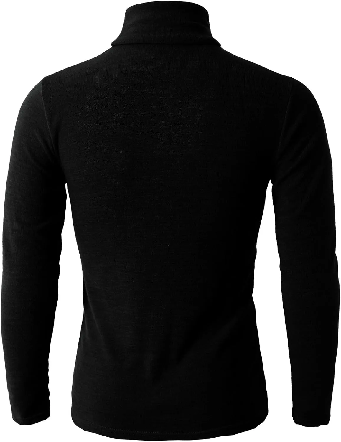 H2H Mens Lightweight Slim Fit Turtleneck Pullover Casual Long Sleeve