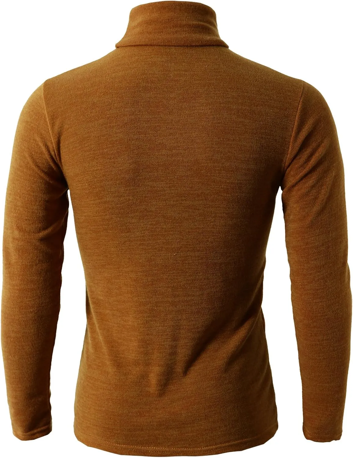 H2H Mens Lightweight Slim Fit Turtleneck Pullover Casual Long Sleeve
