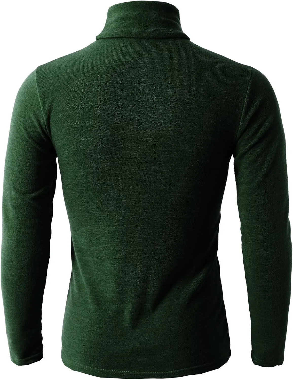 H2H Mens Lightweight Slim Fit Turtleneck Pullover Casual Long Sleeve