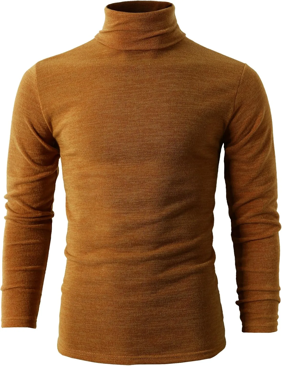 H2H Mens Lightweight Slim Fit Turtleneck Pullover Casual Long Sleeve