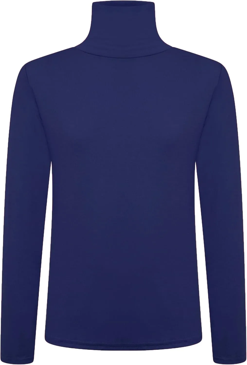 Loxdonz Girls Long Sleeve Turtleneck Tee Shirt Kids Casual High Neck Tops T-Shirts | Youth Size 3-14